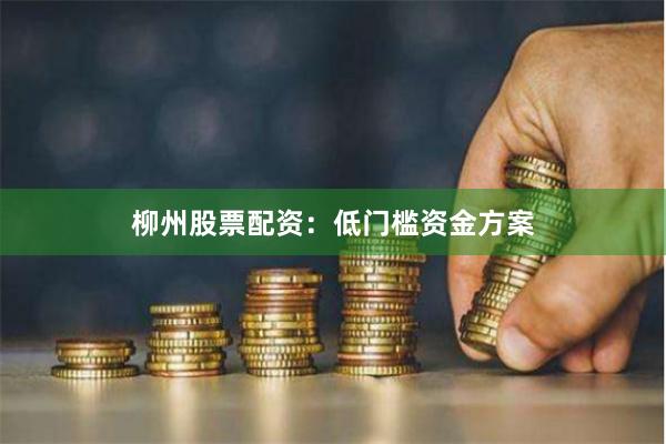 柳州股票配资:低门槛资金方案